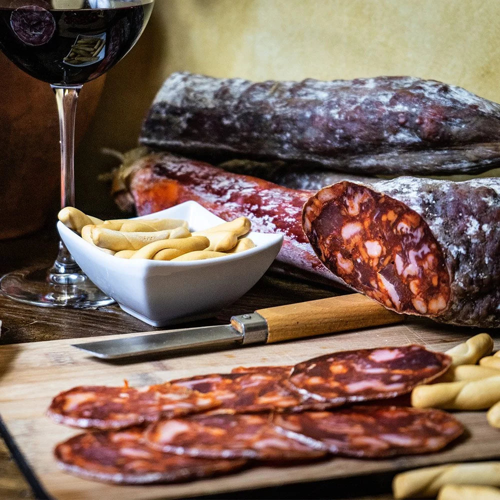 Iberische Chorizo aus Eichelmast - in Scheiben geschnitten